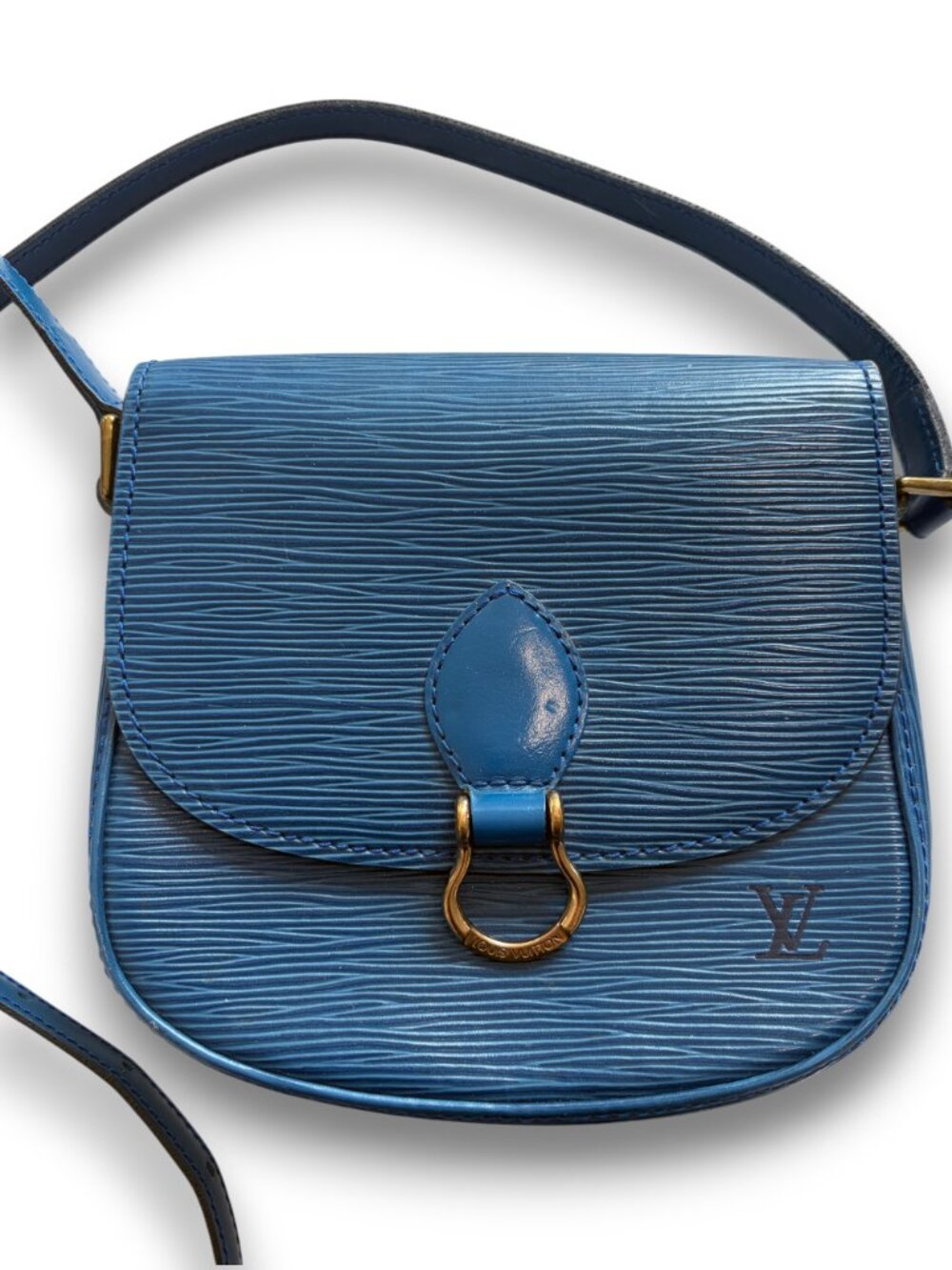 Vtg. Louis Vuitton Saint Cloud PM Shoulder/Crossbody Bag,Toledo Blue Epi Leather - Picture 3 of 12